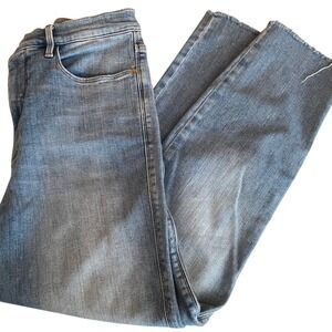 FRAME Le Sylvie Crop High Rise Straight Leg Jeans Overturn Light Wash Size 29